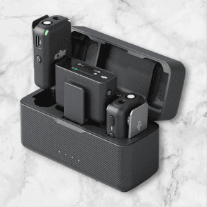 DJI Mic – Wireless Microphone System for Smartphones, Cameras, Laptops, Compact and Portable Wireless Mic Lavalier with Dual-Channel Recording