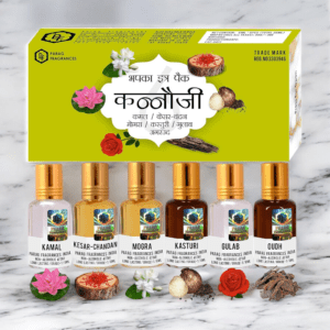 Parag Fragrances Natural & Premium Liquid Attar Gift Pack For Unisex (Kannauji 6 In 1) – Multiple