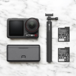 DJI Osmo Action 5 Pro Adventure Combo, Action Camera 4K with 1/1.3″ Sensor, 12h Extended Battery Life with 3 Batteries, Stabilization, Dual OLED Touchscreens