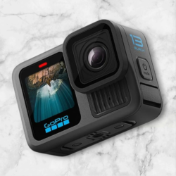 GoPro HERO13 Black – Waterproof Action Camera with 5.3K60 Video, 27MP Photo + Compatability with HB-Series Lenses(1-Yr International+1-Yr India Warranty)