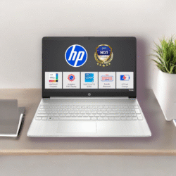 HP 15, 12th Gen Intel Core i5-1235U Laptop (16GB DDR4, 512GB SSD) Anti-Glare, 15.6″/39.6cm, FHD, Win 11, Office 21, Silver, 1.69kg, Intel Iris Xe Graphics, HD Camera