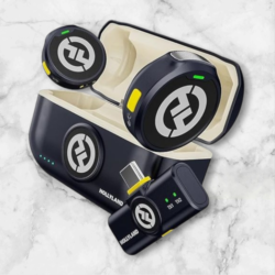 Hollyland Lark M2 Wireless Lavalier Microphone for iPhone 15 & Android, USB C Mini Lapel Microphone Wireless, 1000ft Range, Hi-Fi Audio