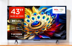 TCL 108 cm (43 inches) Metallic Bezel-Less Series 4K Ultra HD Smart LED Google TV 43V6B (Black)